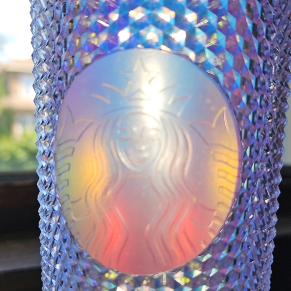 Starbucks 2023 Iridescent Clear Unicorn Studded Bling Venti 24oz Tumbler - Picture 2 of 11